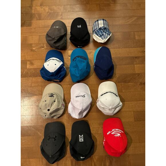 Cobra, Nike, Adidas Golf baseball hat bundle of 13 hats - Picture 8 of 12